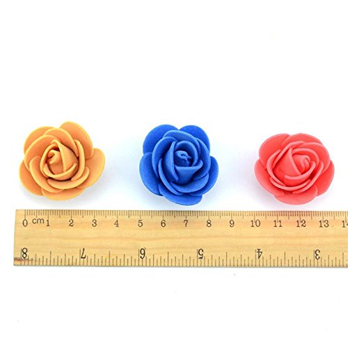 1.4 Inch Mini Foam Rose Artificial Flowers - 250 Pack Blush Pink Fake Roses for DIY Wedding Decor, Home Decoration, Craft Projects & Party Confetti | Perfect for Centerpieces, Bouquets, Scrapbooking & Table Scatter