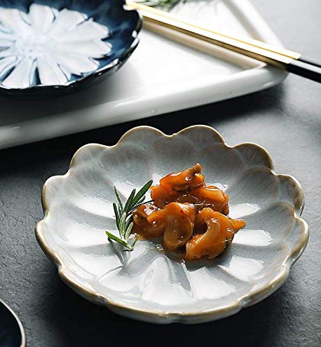 Premium Japanese Ceramic Dipping Bowls Set of 4 - Multipurpose Soy Sauce Dishes for Sushi, Dumplings & Appetizers - Elegant Small Side Dish Bowls for Seasoning & Dipping Sauces