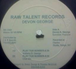 Anthony Devon George - Play Yuh Number (12) Vinyl Record (VG Condition) - Perfect for Reggae Music Collectors & DJs