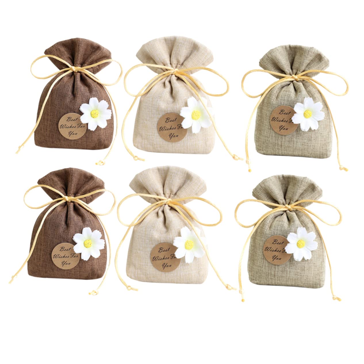 6 Pack Lavender Scented Cheesecloth Drawstring Bags - Aromatherapy Sachets for Closet, Car & Drawer Freshener | Natural Home Fragrance Solution for Wardrobe, Dresser & Small Spaces