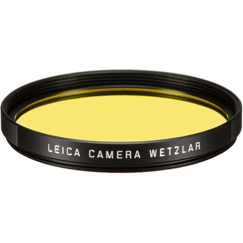 Leica E49 Yellow Filter for M Mount Cameras - Enhance Contrast & Reduce Haze in Landscape Photography