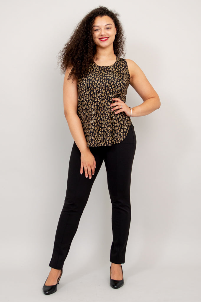Jazz Tank Top - Jungle Print Bamboo Fabric - Women's Casual Wear for Summer & Music Festivals