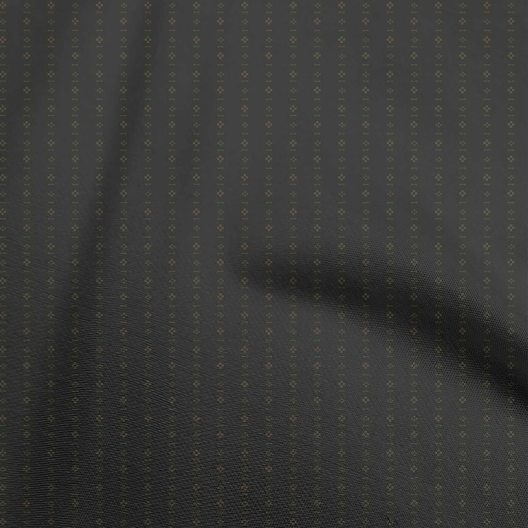 oneOone Viscose Chiffon Black Fabric - 42 Inch Wide Asian Block Print Dress Material by The Yard | Perfect for DIY Dresses, Scarves & Home Decor Projects