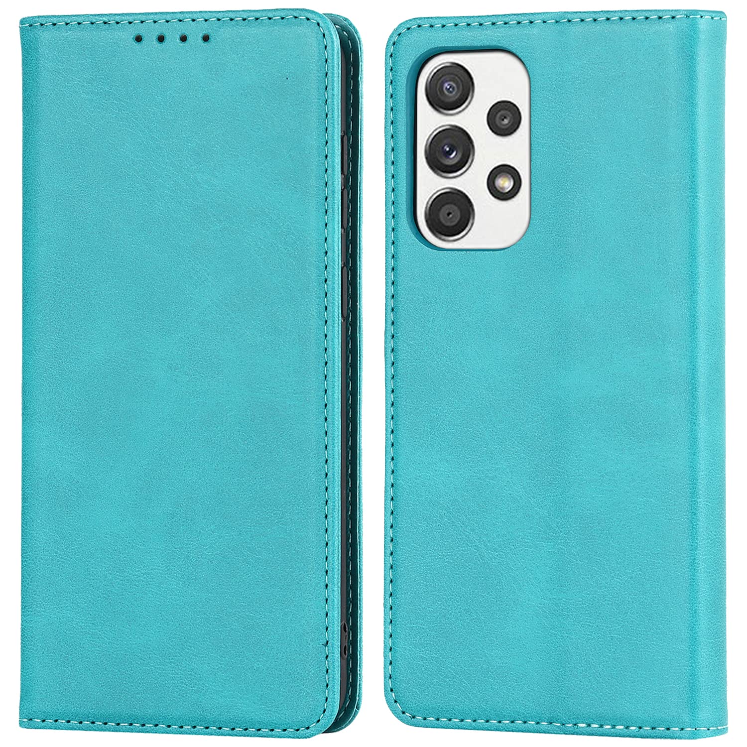 Havaya Samsung Galaxy A53 5G Wallet Case with Card Holder - Flip Folio Protective Cover for Women (Sky Blue) - Perfect for Everyday Use, Business & Travel