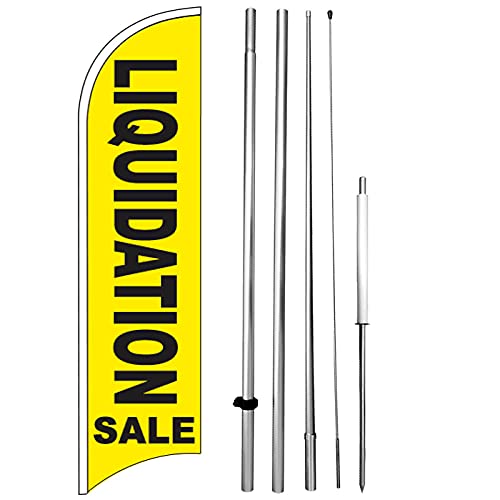 Windless Feather Flag Banner Kit - 15' Tall for Outdoor Decor