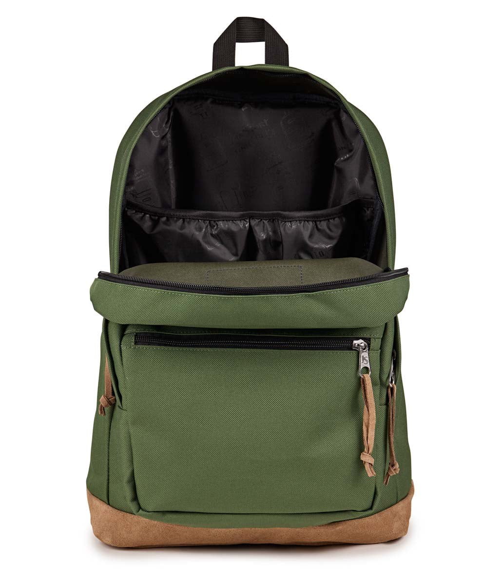 JanSport Right Pack Backpack - Durable School & Travel Backpack with Laptop Compartment - Cargo Green for College Students, Commuters & Outdoor Adventures