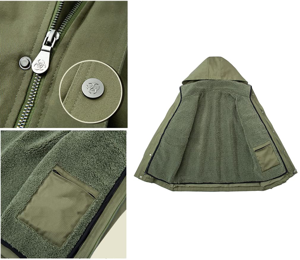 Biohazard Resident Evil Village Ethan Winters Jacket - Cosplay Hooded Sweatshirt & Chris Redfield Coat with Rosemary Cap - Perfect for Halloween Costumes, Gaming Conventions, and Video Game Themed Parties
