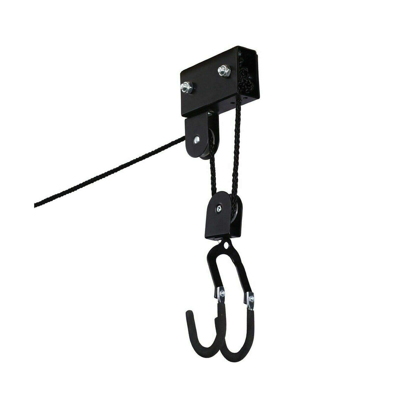 DSWQ Kayak Hoist Lift System - 100 lb Capacity Canoe & Kayak Storage Rack for Garage - Wall Mount & Ceiling Hoist - Perfect for Garage, Shed, or Boat House Organization