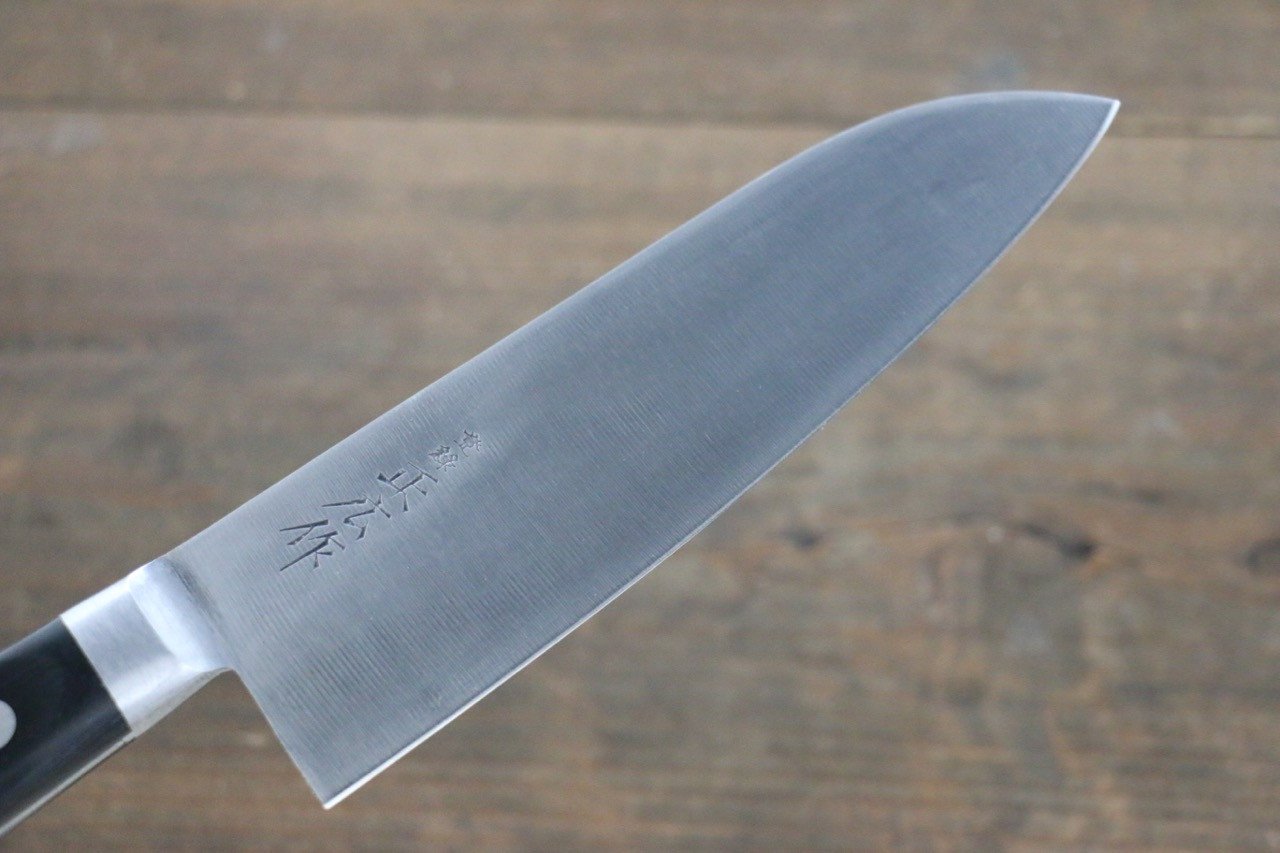 Masahiro Japanese Steel Santoku Knife 175mm - Professional Chef's Knife for Slicing, Dicing & Mincing - Perfect for Home Kitchen & Restaurant Use