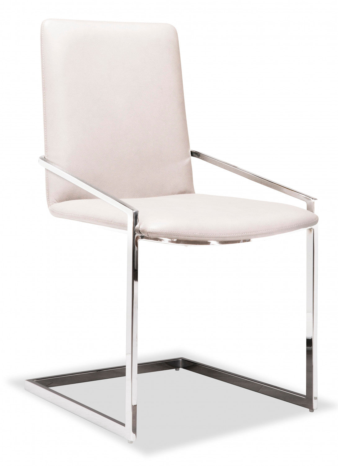 Ariya Modern Dining Chairs - Set of 2 White Upholstered Kitchen Chairs for Dining Room, Kitchen, and Breakfast Nook