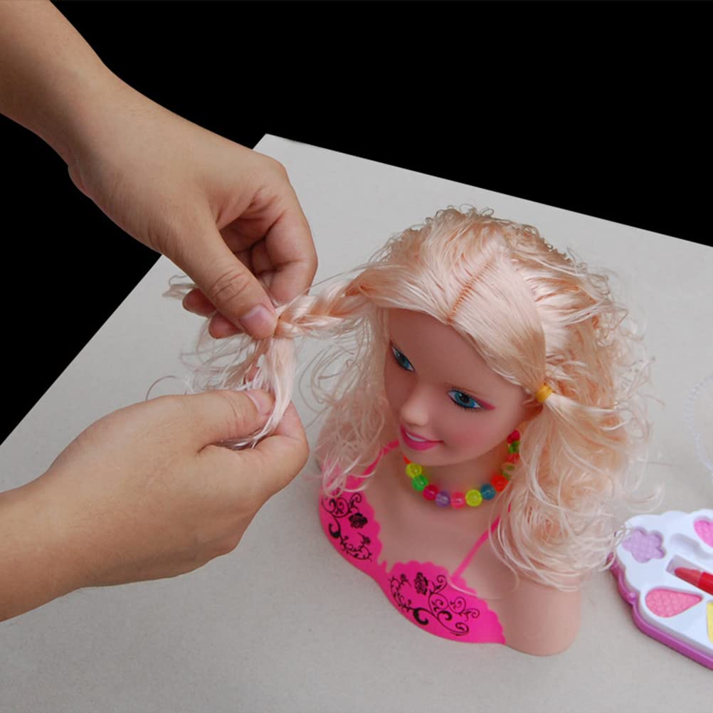 17Pcs Kids Hairdressing Toy Set - Pretend Play Makeup Doll for Girls | Gift & Educational Fun