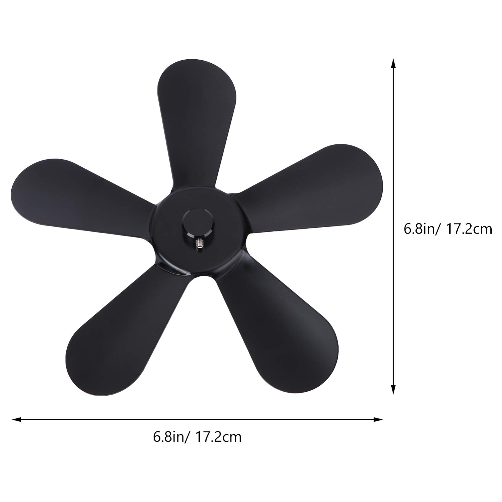 BESPORTBLE Fireplace Fan Blades Replacement - Aluminum Blades for Fireplace Fan, Heated Stove Fan & Hot Air Fan - Silent Electric Fan Accessories for Christmas & Winter Heating (1 Pack) - Perfect for Home, Cabin & Fireplace Heating Solutions