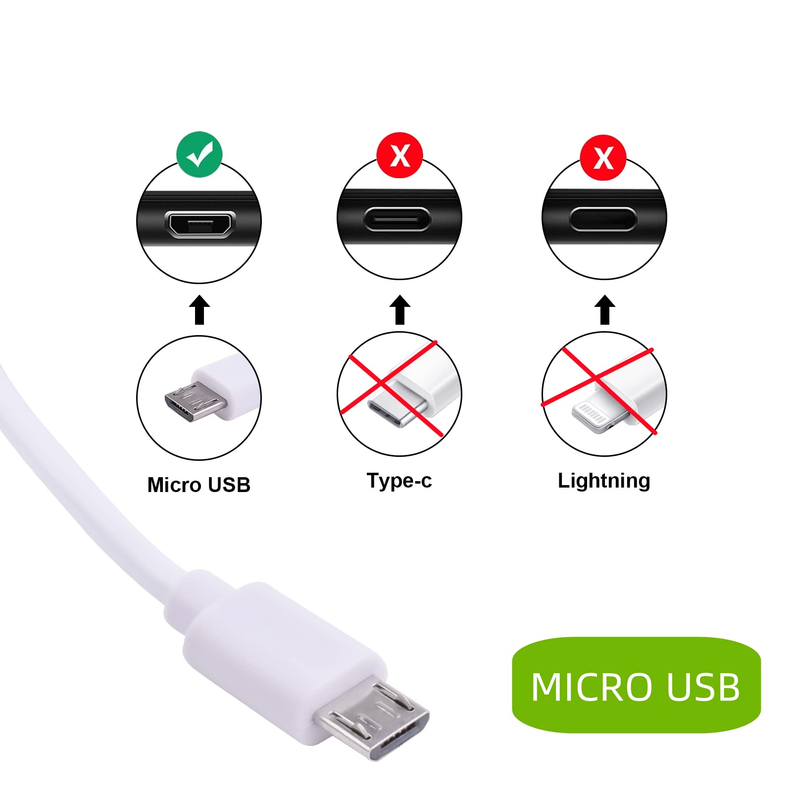 6ft SteelSeries Arctis 9X/7X/7P/7/3/1/Pro Wireless Gaming Headset Charging Cable Replacement - White | Compatible with Multiple Models | Perfect for Gaming, Streaming & Home Office Use