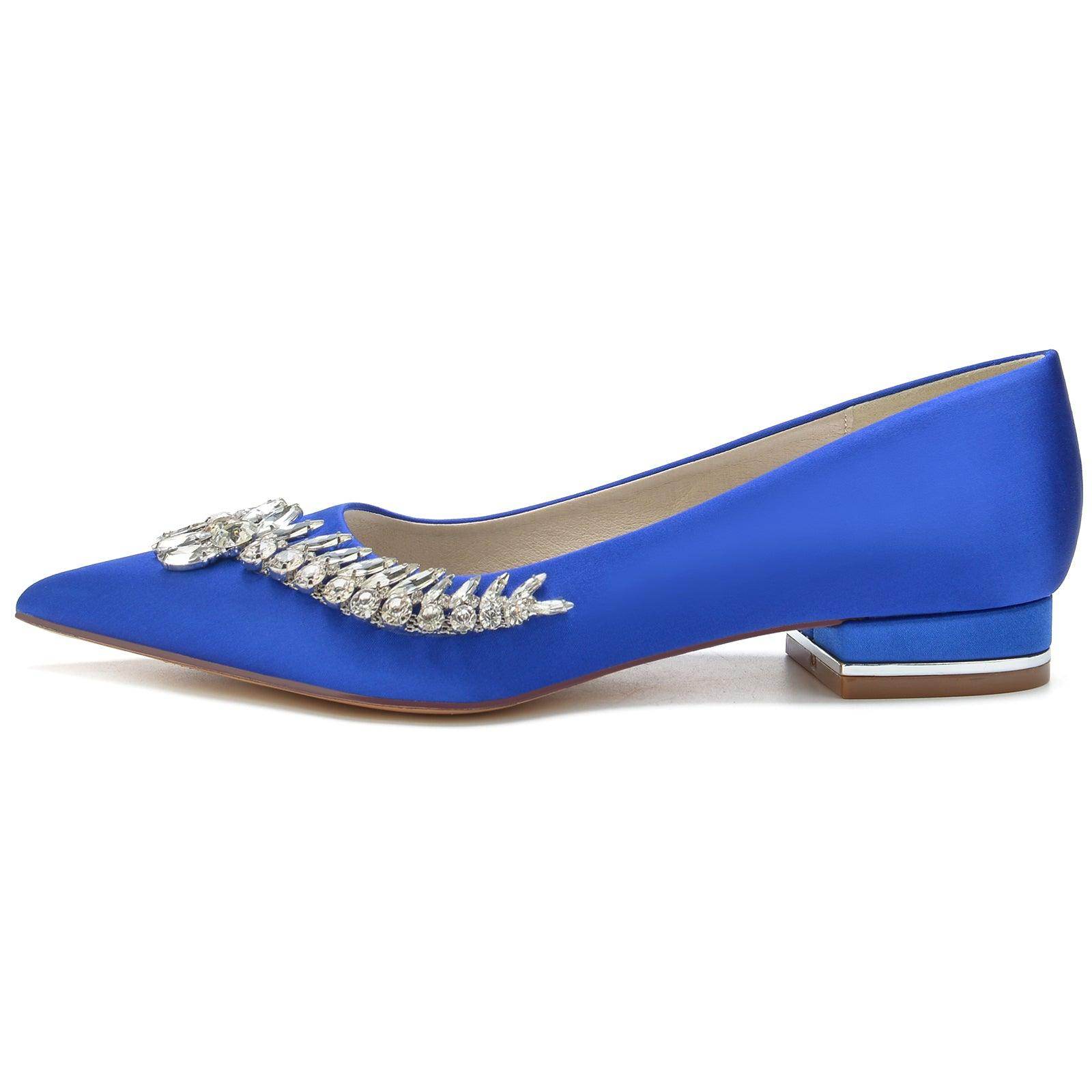 Flat Heel 2.5cm Silk-Like Comfortable Women's Shoes CK0253 - Perfect for Office, Wedding & Casual Wear