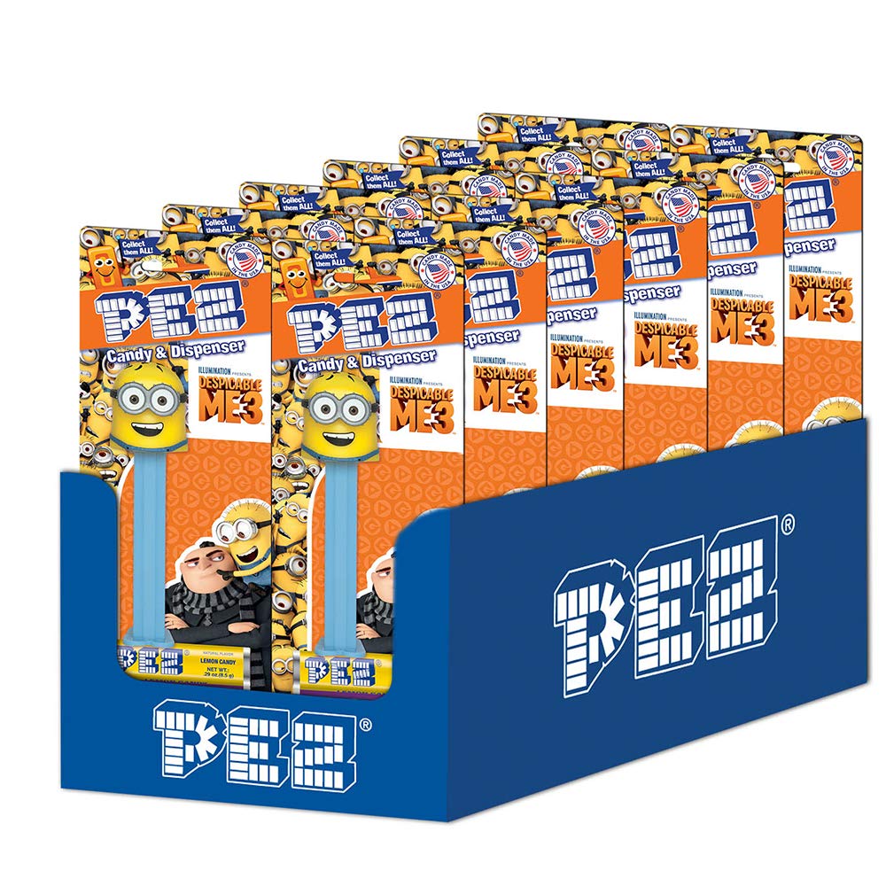 PEZ Candy Despicable Me Assortment 12-Pack for Kids Snacks & Gifts