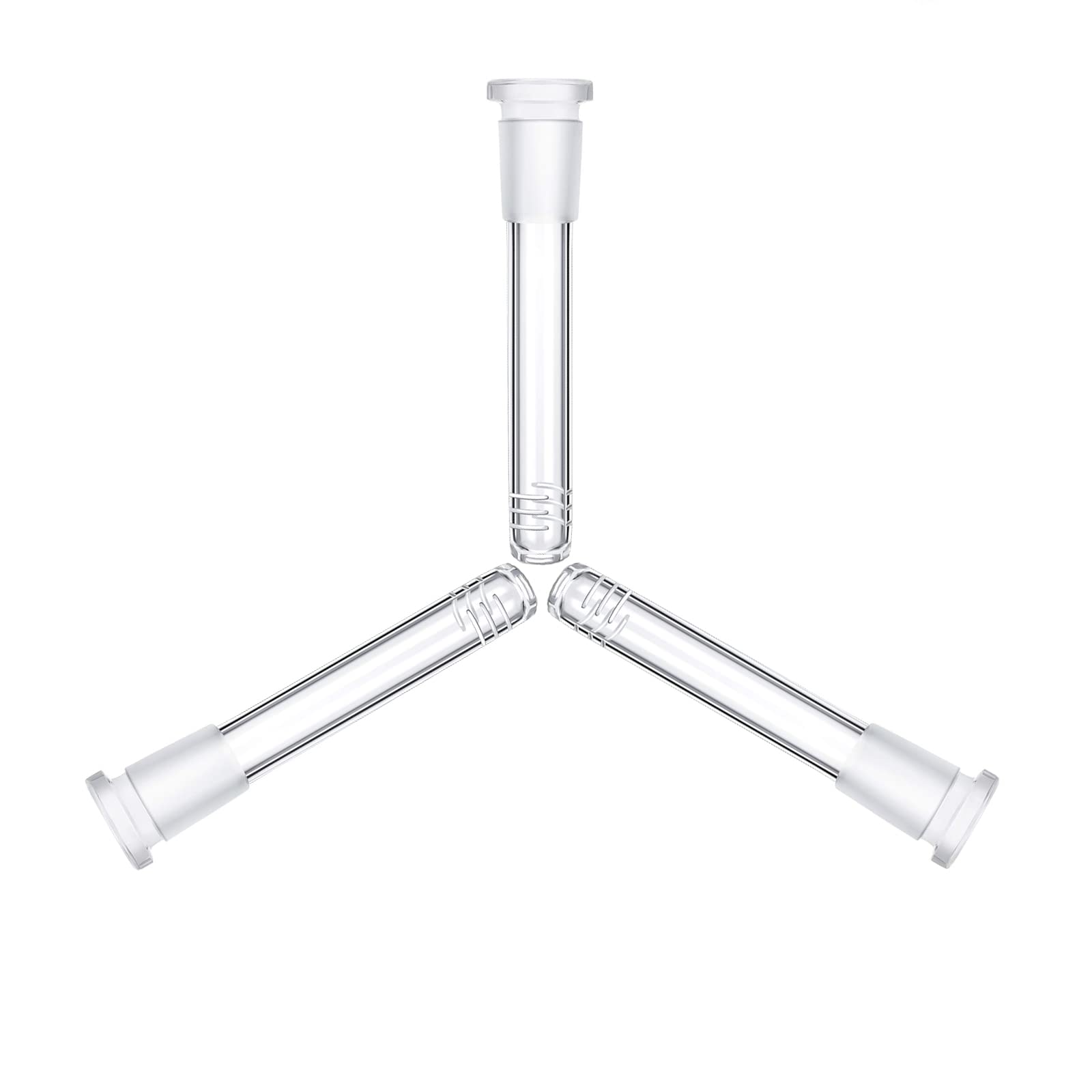 Eco-Friendly 3-Pack Glass Drinking Straws with Cleaning Brush - Reusable, BPA-Free for Smoothies, Iced Coffee & Cocktails at Home or Office