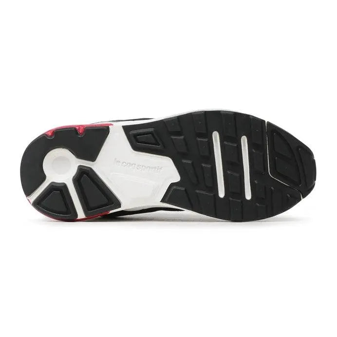 Le Coq Sportif LCS R500 Running Shoes for Men - Black, Gray & Red - Lightweight & Comfortable for Jogging, Gym & Daily Wear