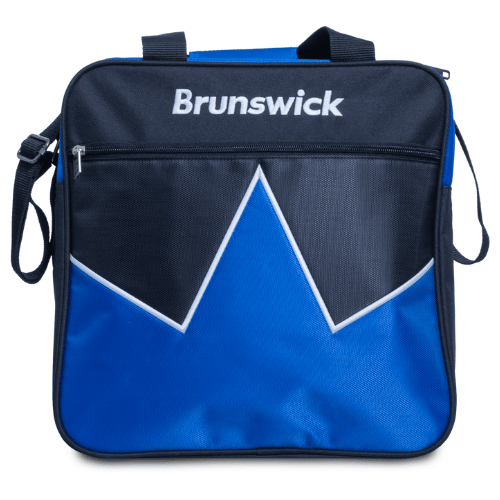 Brunswick Blast Blue Single Tote Bowling Bag - Lightweight & Durable for Men & Women - Perfect for League Play, Practice & Travel