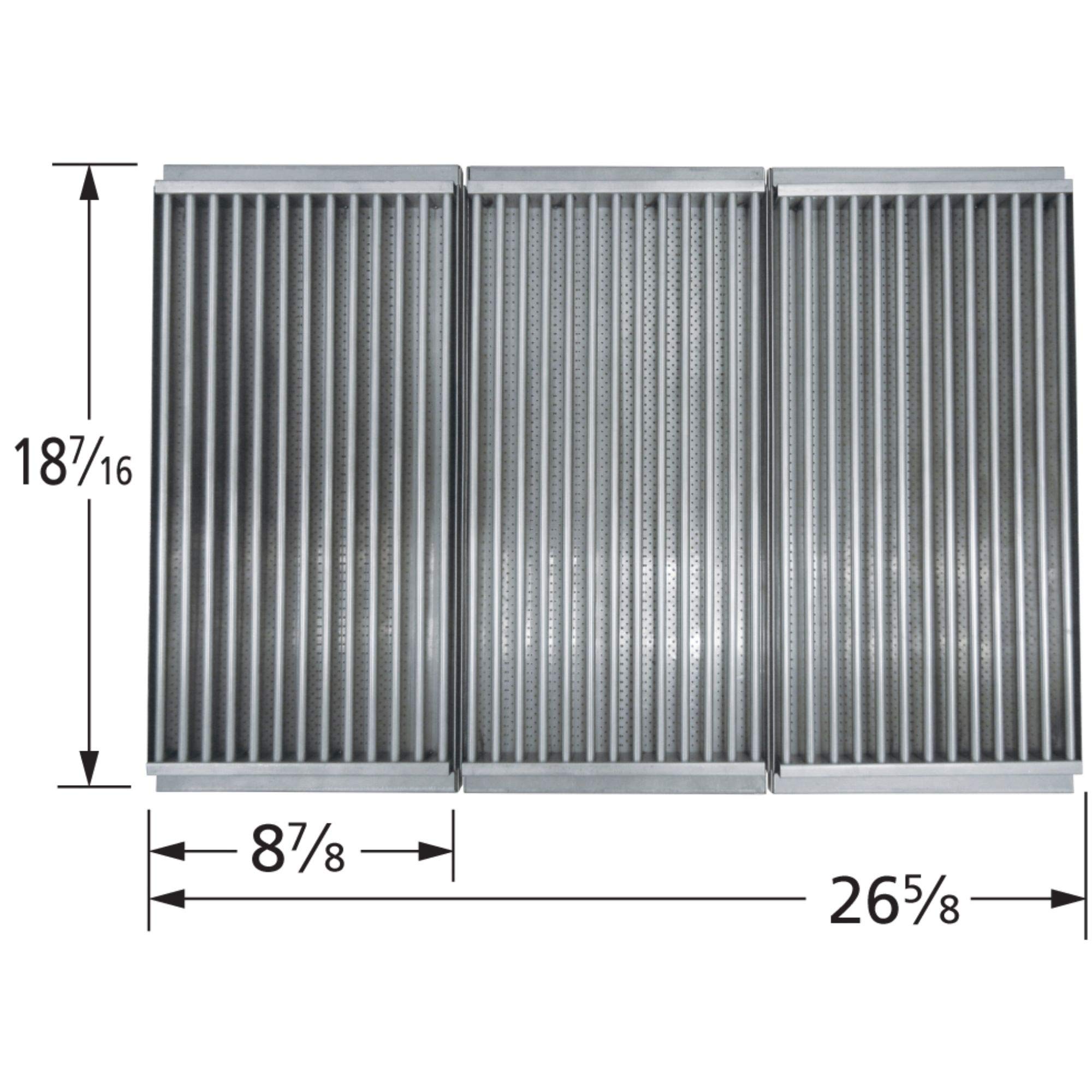 Premium 3-Piece Stainless Steel Cooking Grid Replacement for Charbroil Gas Grills - 26.5 Inch Heavy Duty Grill Grates - Perfect for Backyard BBQs, Outdoor Cooking & Family Gatherings