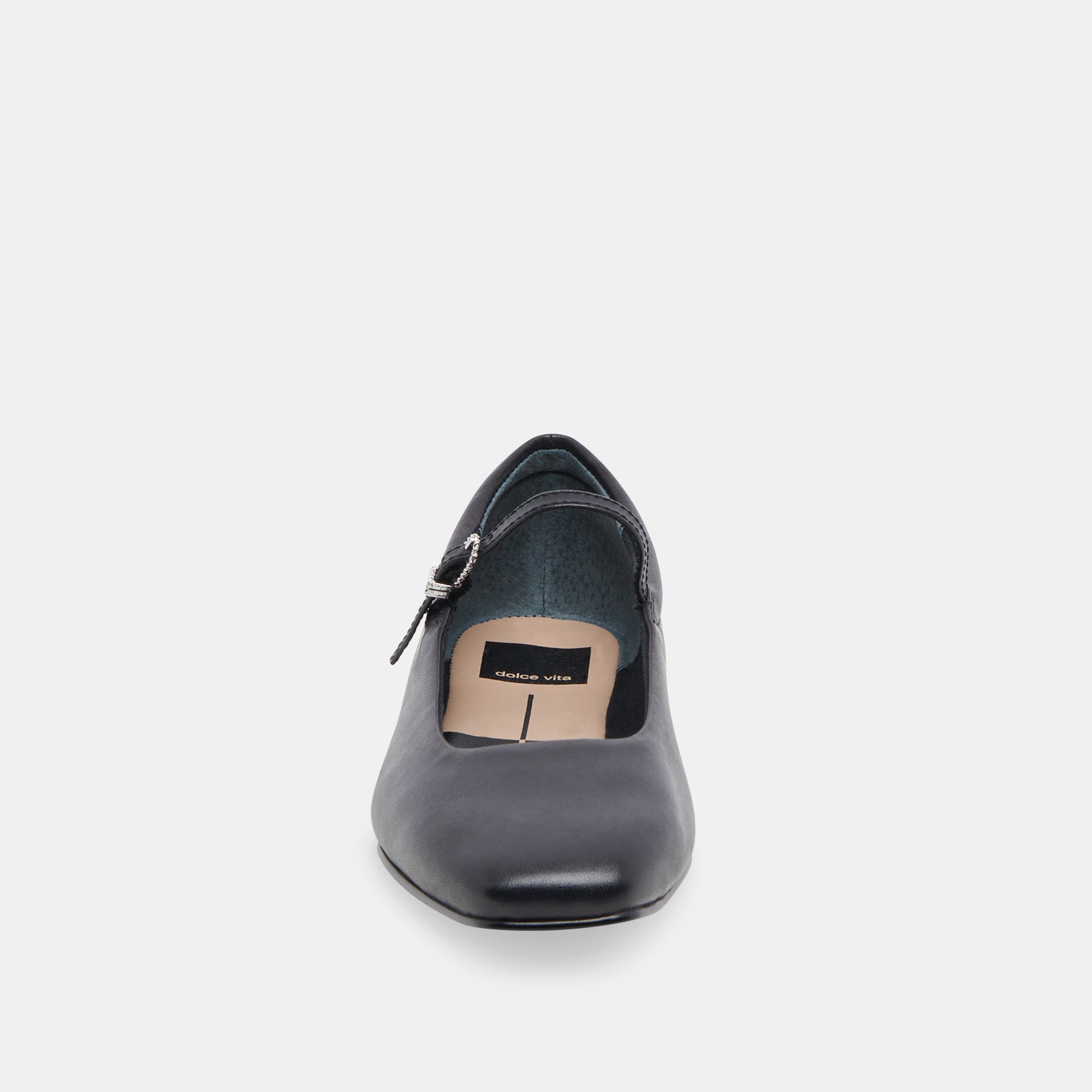 REYES Black Leather Ballet Flats for Women - Comfortable & Stylish Shoes for Work, Office, and Casual Wear