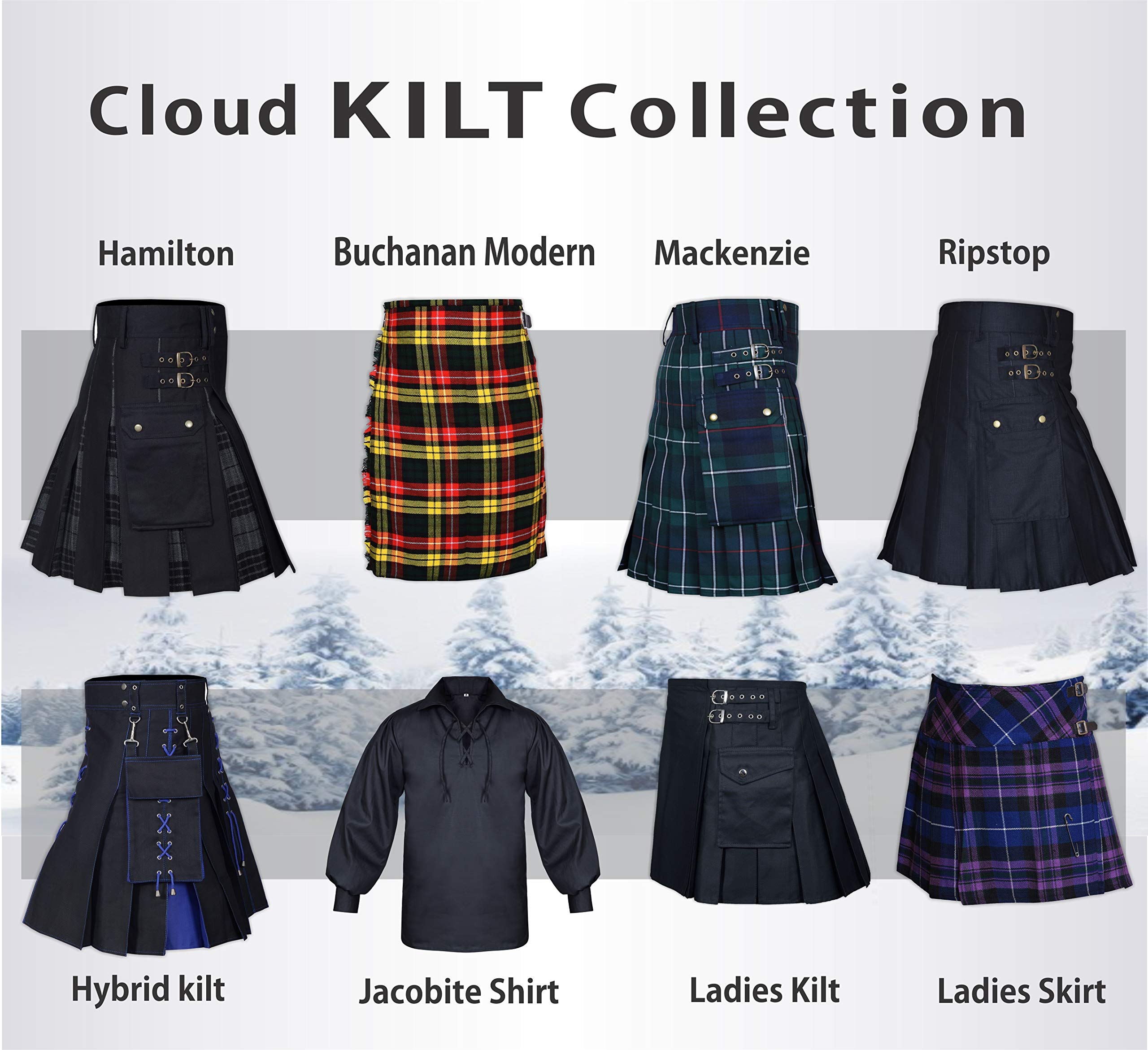 Custom Made Men's Kilt - 100% Cotton Scottish Traditional & Utility Kilt for Men | Perfect for Highland Games, Weddings & Casual Wear