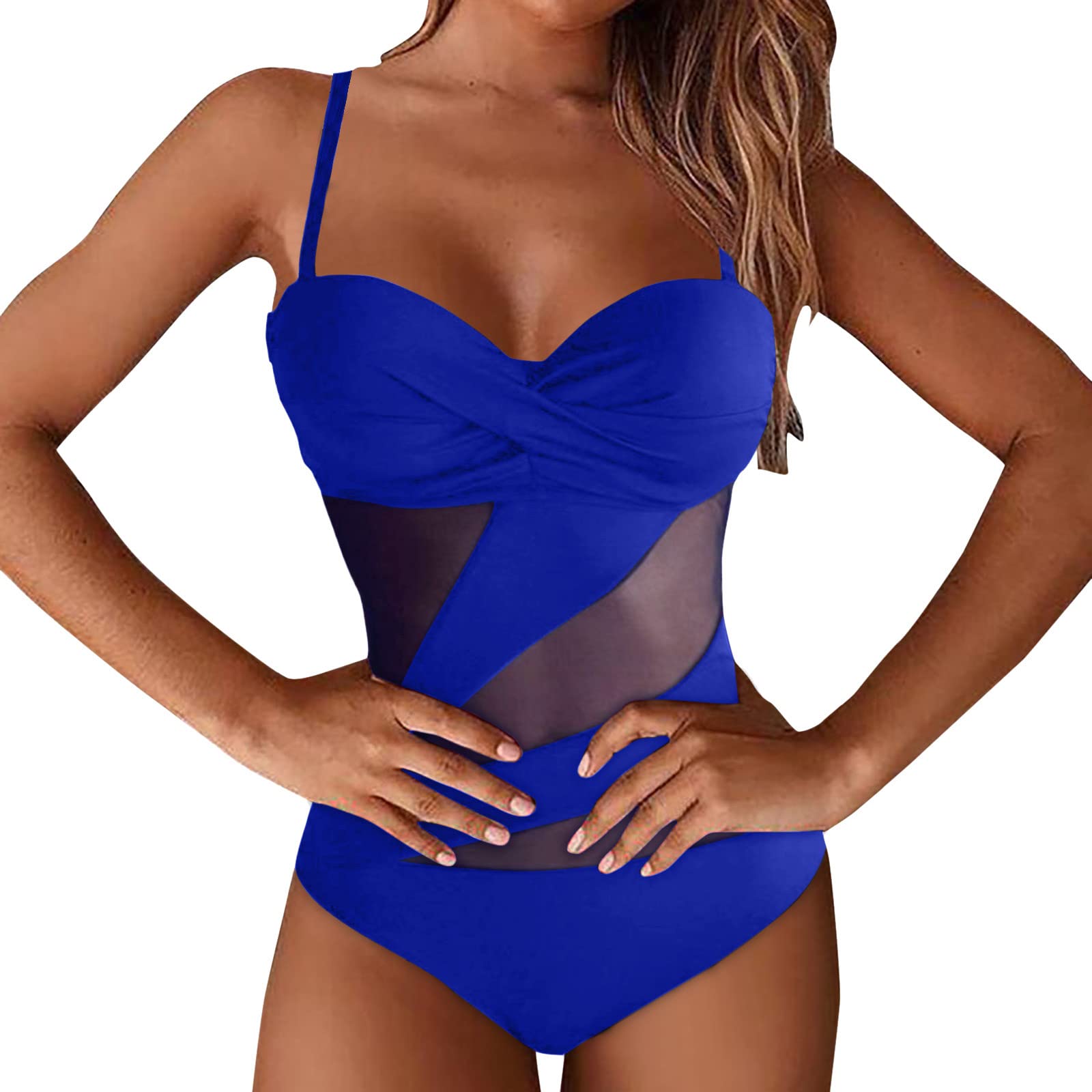 Vintage Patchwork Halter Two-Piece Swimsuit for Women - High Neck Wrap One-Piece Bathing Suit | Beach Vacation, Pool Party & Summer Swimwear