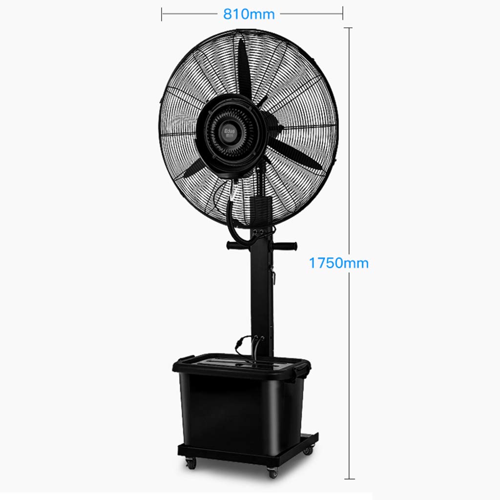 Adjustable Height Oscillating Floor Fan for Home & Outdoor Use