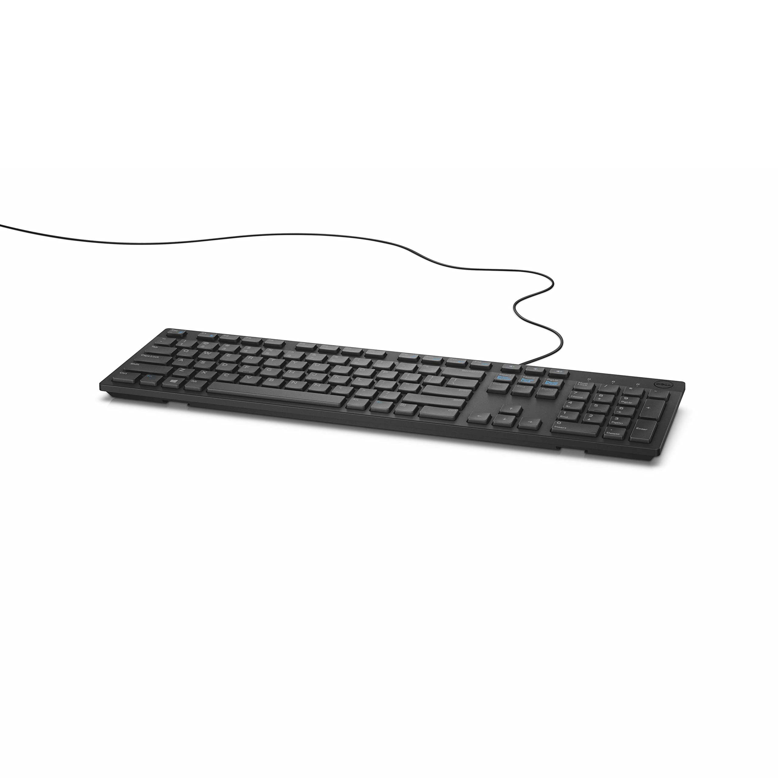Dell KB216 Multimedia USB-A Keyboard - Black (QWERTY, UK Layout) - Perfect for Office Work, Gaming & Home Computing