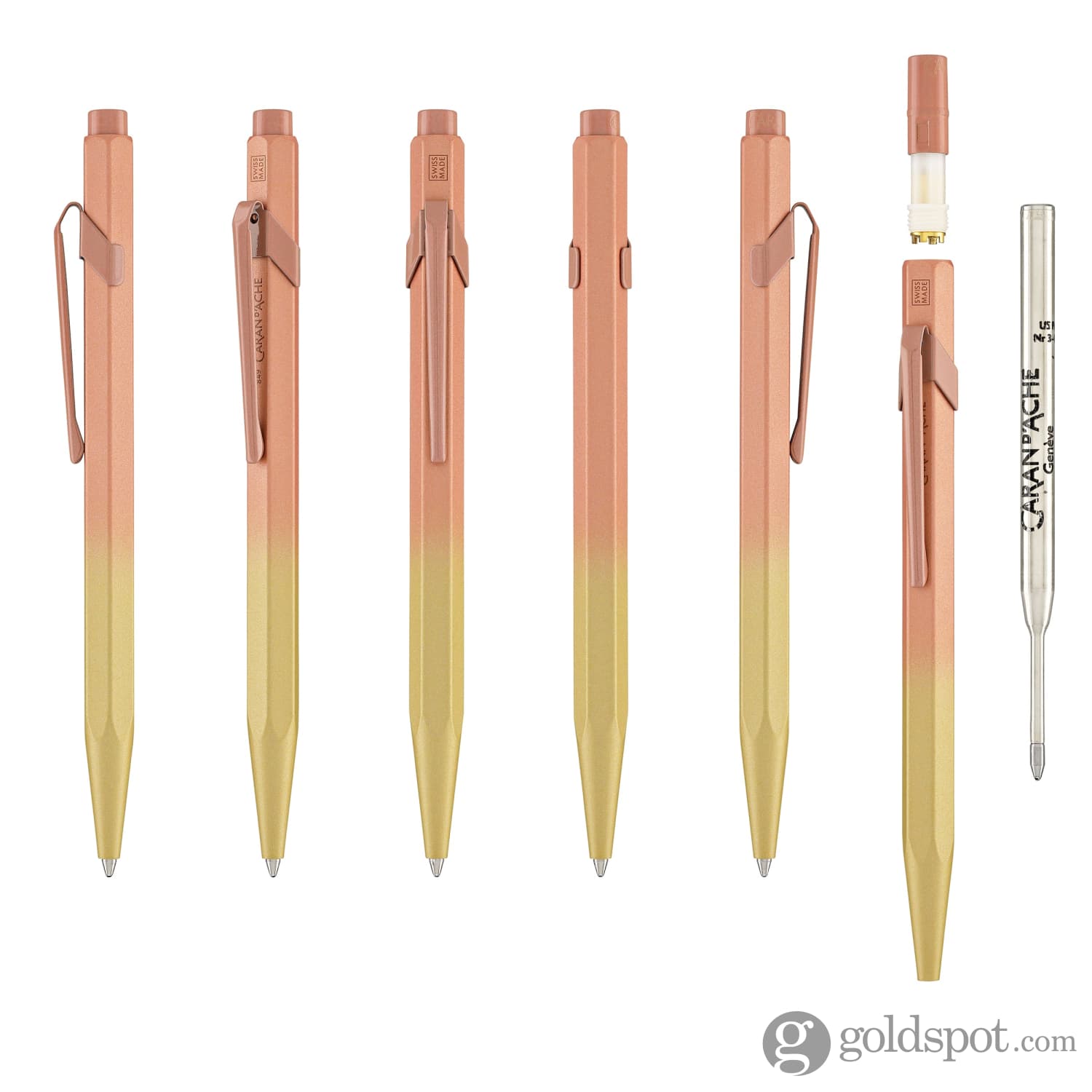**Caran d'Ache 849 Claim Your Style Ballpoint Pen - Sunstone Pink Limited Edition 5 | Premium Writing Gift for Professionals & Students | Office, School & Everyday Use**