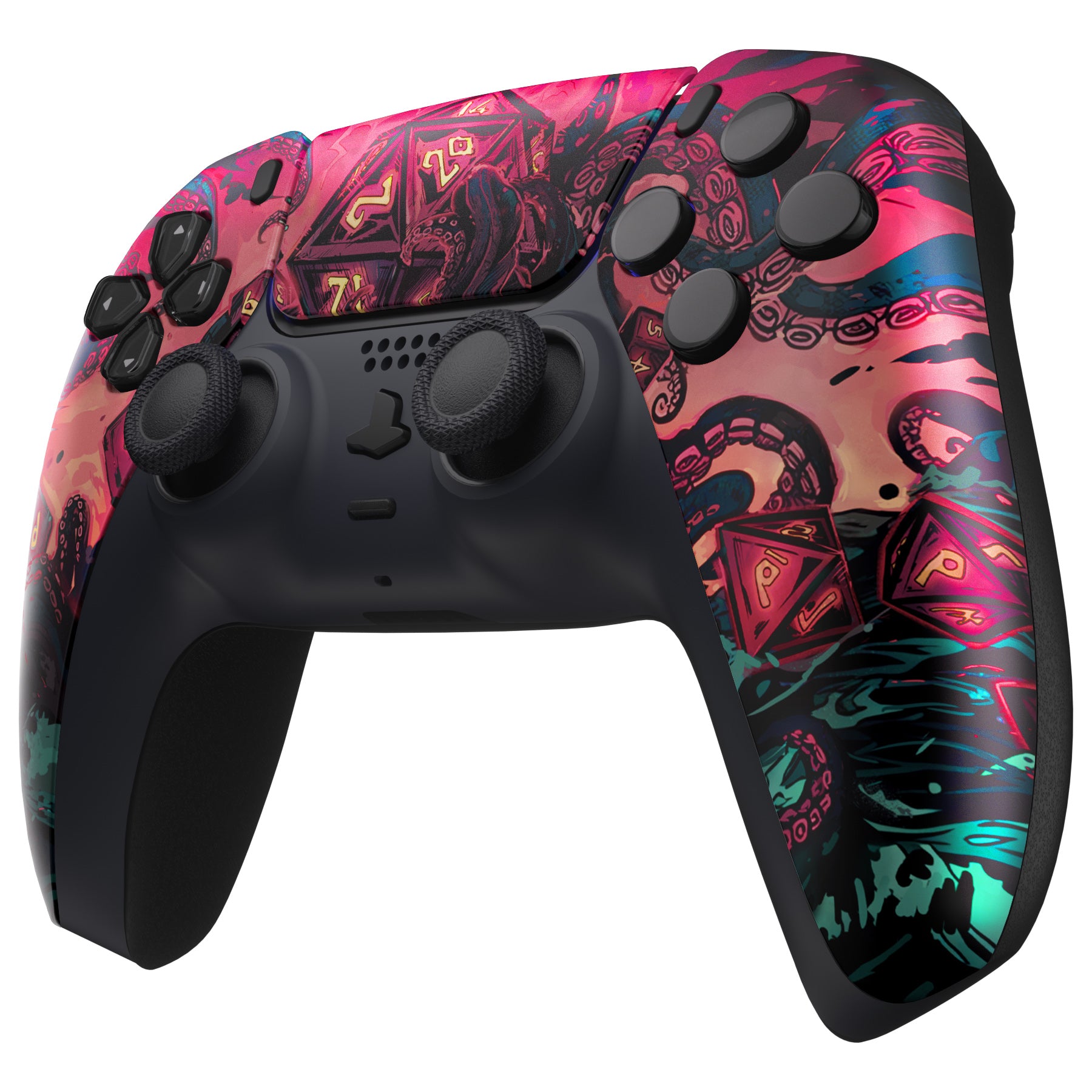 eXtremeRate PS5 Controller Front Housing Shell Replacement - Compatible with BDM 010/020/030/040/050 Models - Treasure of Abyss Design - DIY Gaming Accessory for Enhanced Customization & Repair