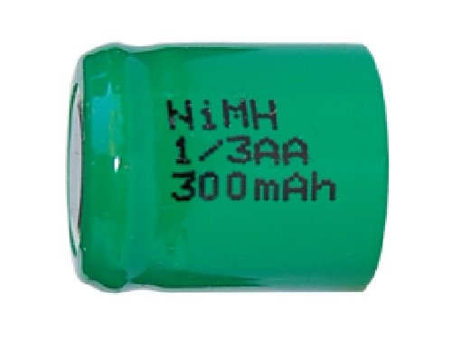 25-Pack 1/3 AA NiMH Flat Top Rechargeable Batteries 300mAh - Perfect for Medical Devices, Security Systems & Small Electronics
