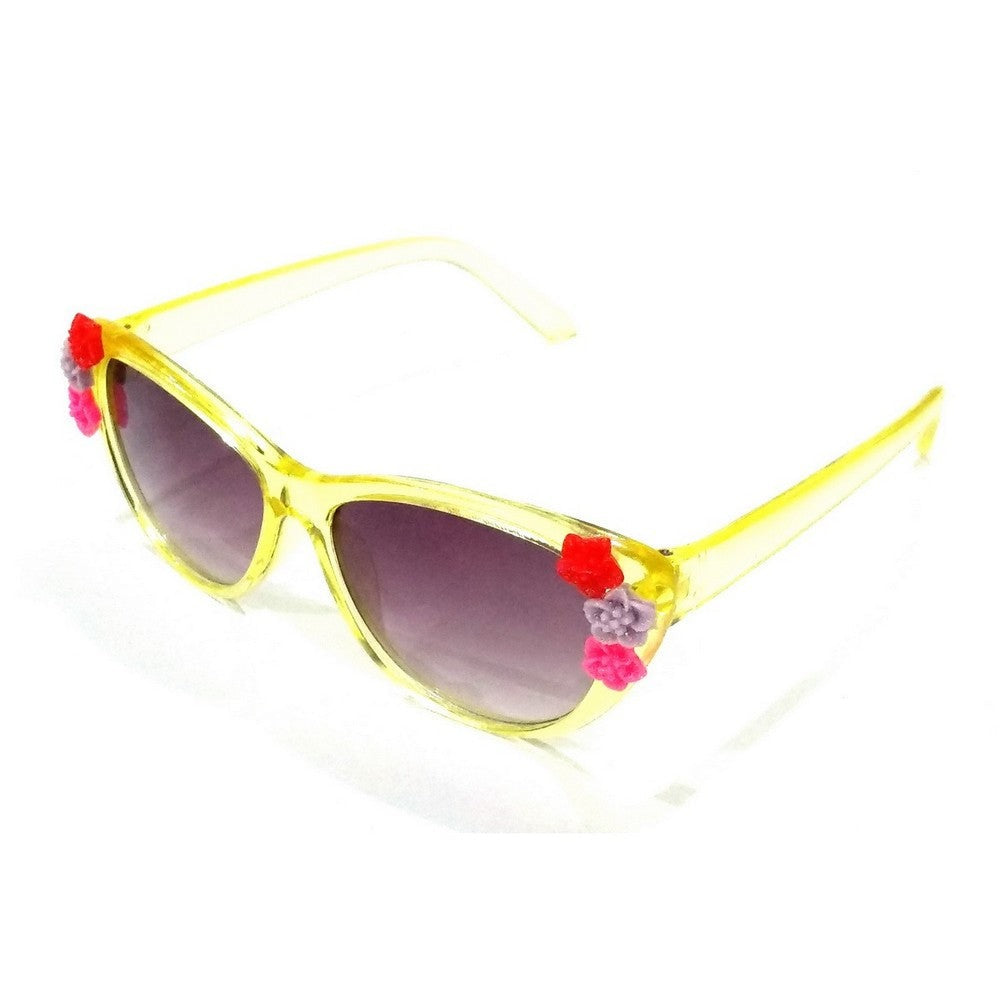 Yellow Kids Fashion Sunglasses TKS004 - UV Protection, Lightweight & Durable for Boys & Girls - Perfect for Outdoor Play, Beach, Pool & Summer Activities