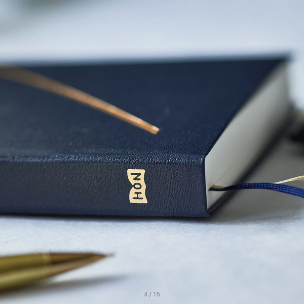 Hobonichi Techo 2025 Planner - Navy Blue A6 Daily Journal (English Edition) | January Start, Monday Start | Perfect for Productivity, Bullet Journaling & Personal Organization