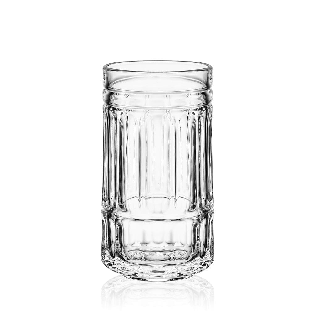 Premium Lawrence Set of 4 Highball Glasses - 16oz Crystal Clear Bar Glasses for Cocktails, Whiskey, Iced Tea & Entertaining - Durable Lead-Free Glassware for Home Bar, Parties & Gifts