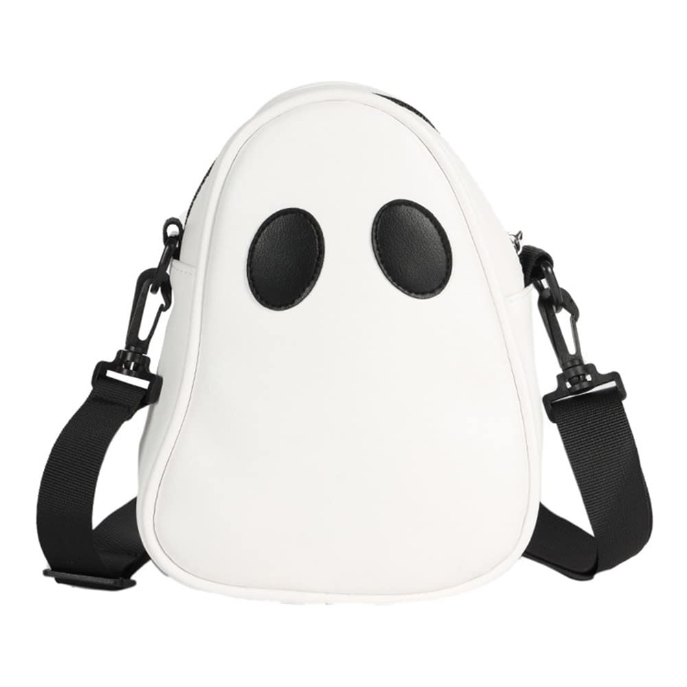 Halloween Crossbody Bag for Women - Funny Ghost PU Leather Shoulder Purse with Phone Pocket | Perfect for Trick-or-Treating, Costume Parties & Spooky Outfits