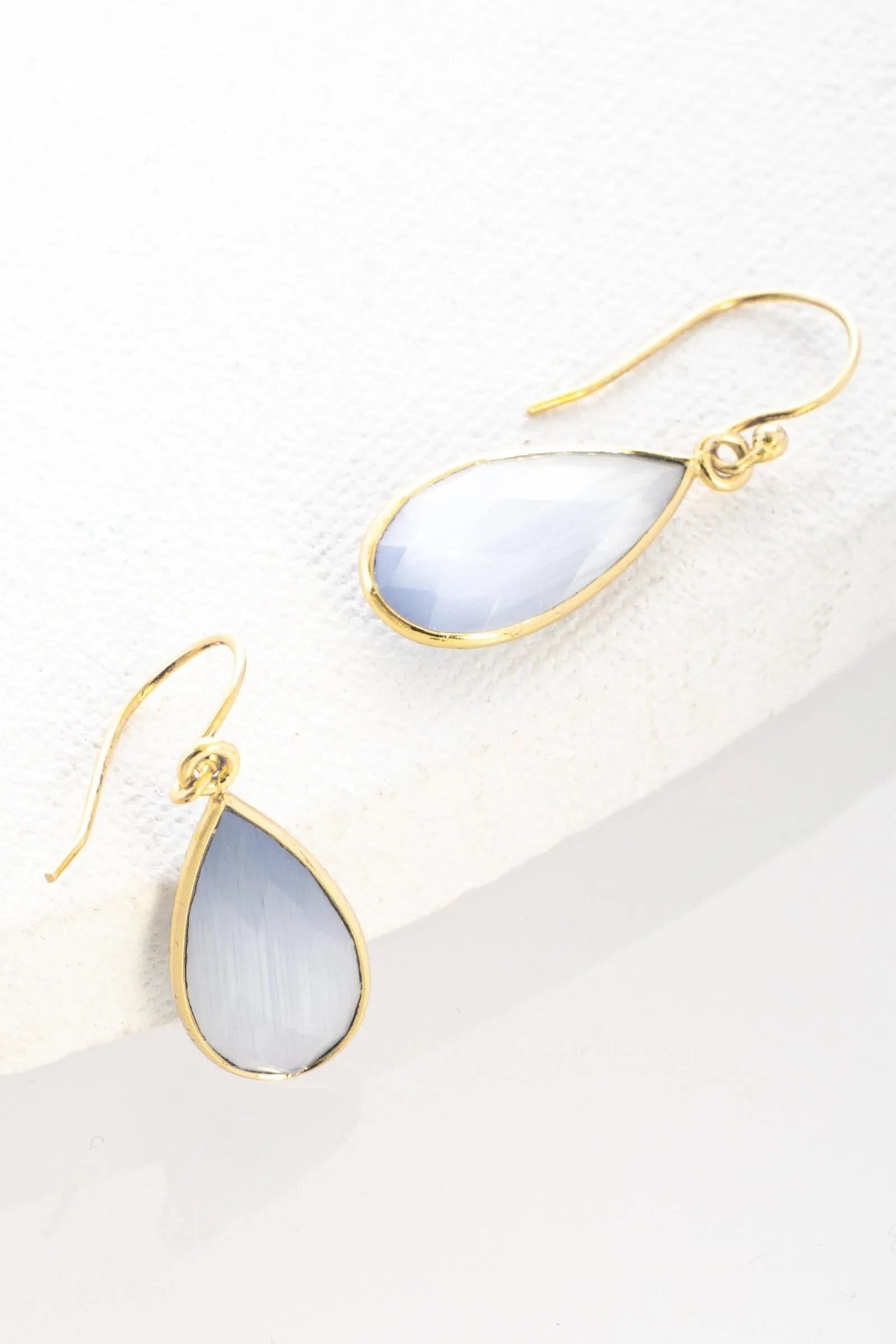 Elegant Single Gemstone Drop Earrings for Women - Dainty & Minimalist Jewelry for Parties, Weddings & Everyday Wear