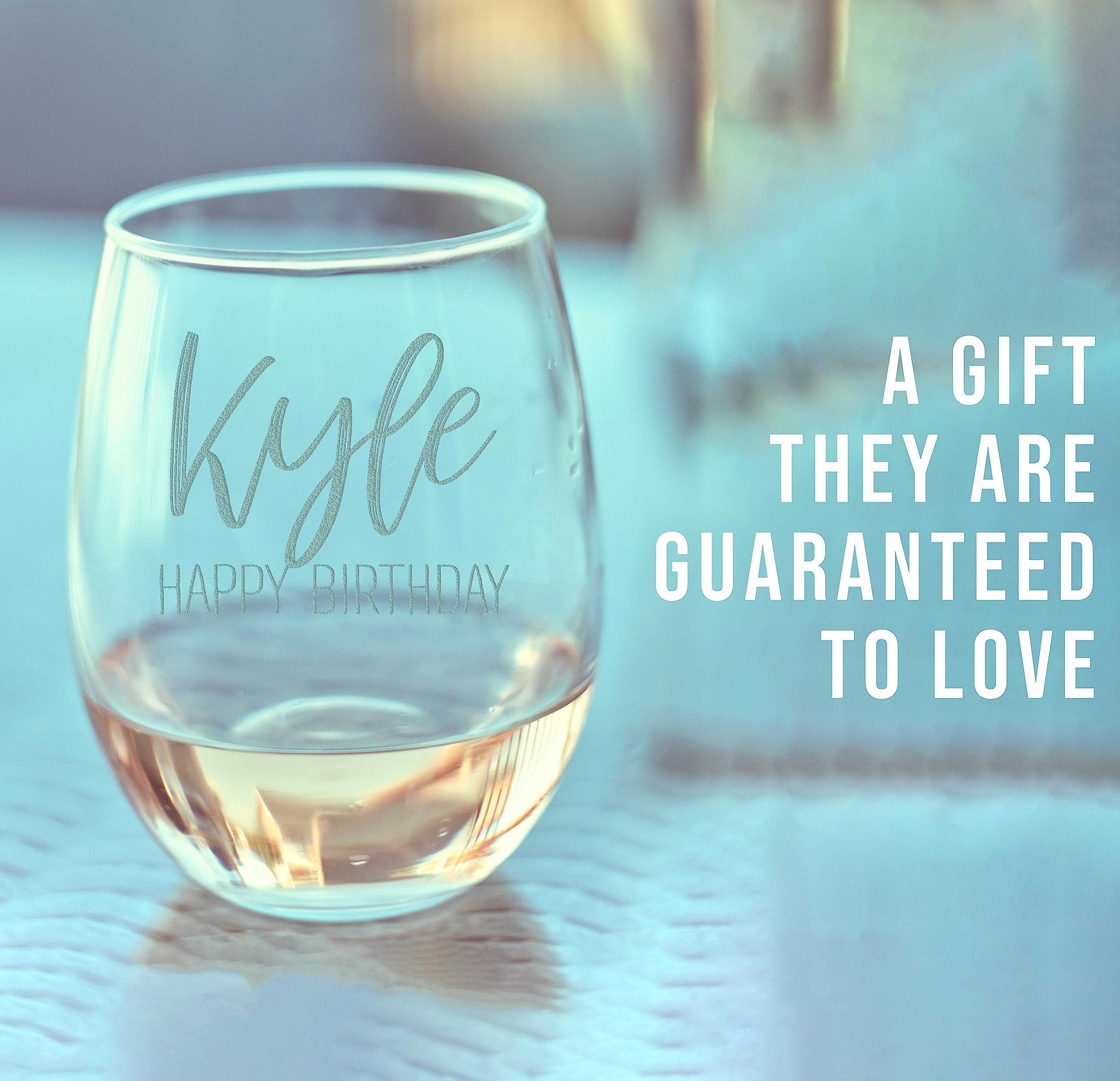 Personalized Mother's Day Wine Glass - 17oz Stemless Custom Engraved Monogram Wine Cup - Unique Gift for Mom, Women, Bridesmaids, Sisters - Perfect for Birthday, Wedding, Anniversary Celebrations & Romantic Dinners