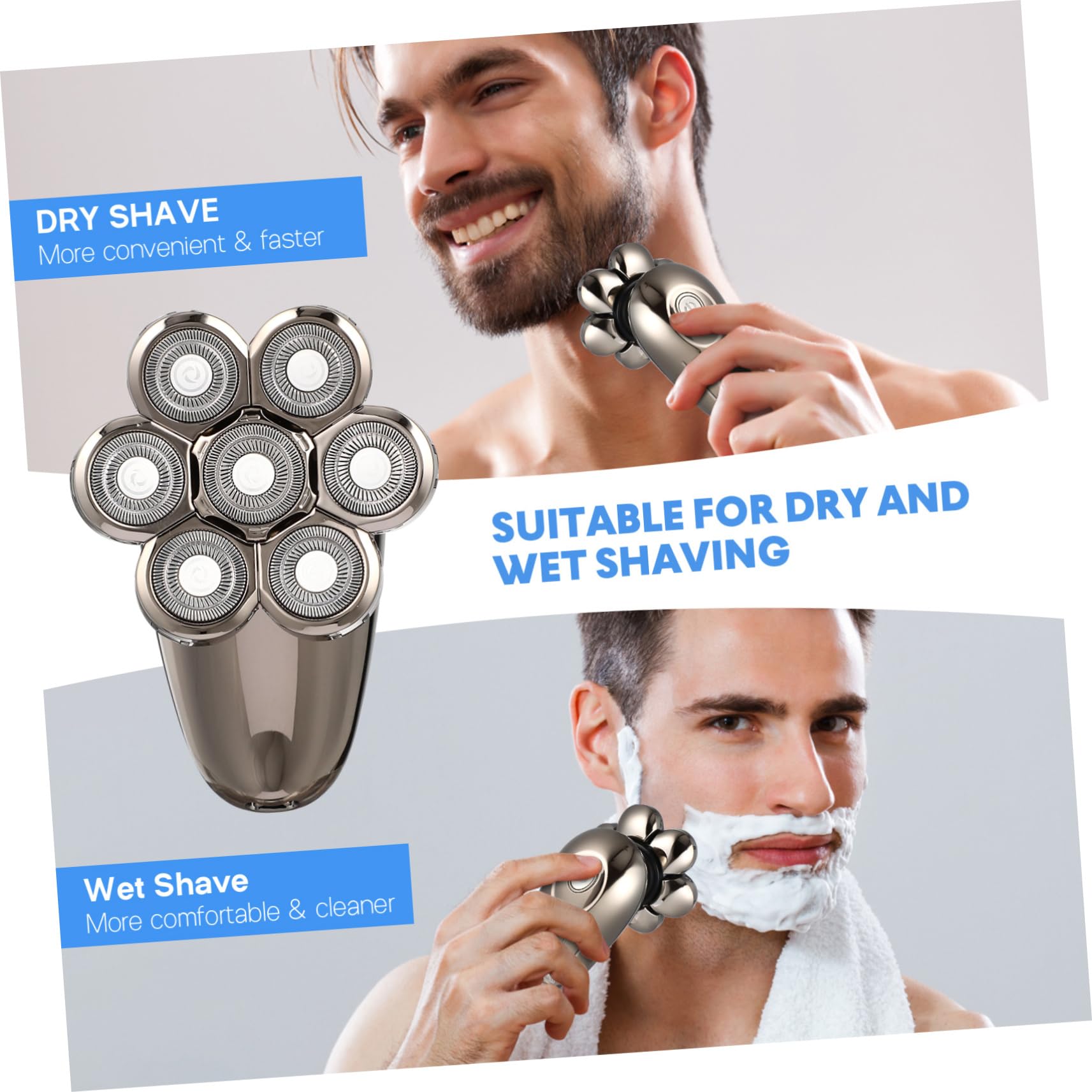 Professional Electric Shaver for Men - Cordless Rechargeable Beard Trimmer with Precision Blades, Wet/Dry Use, Travel-Friendly Design - Perfect for Home, Gym, Travel & Daily Grooming Routine