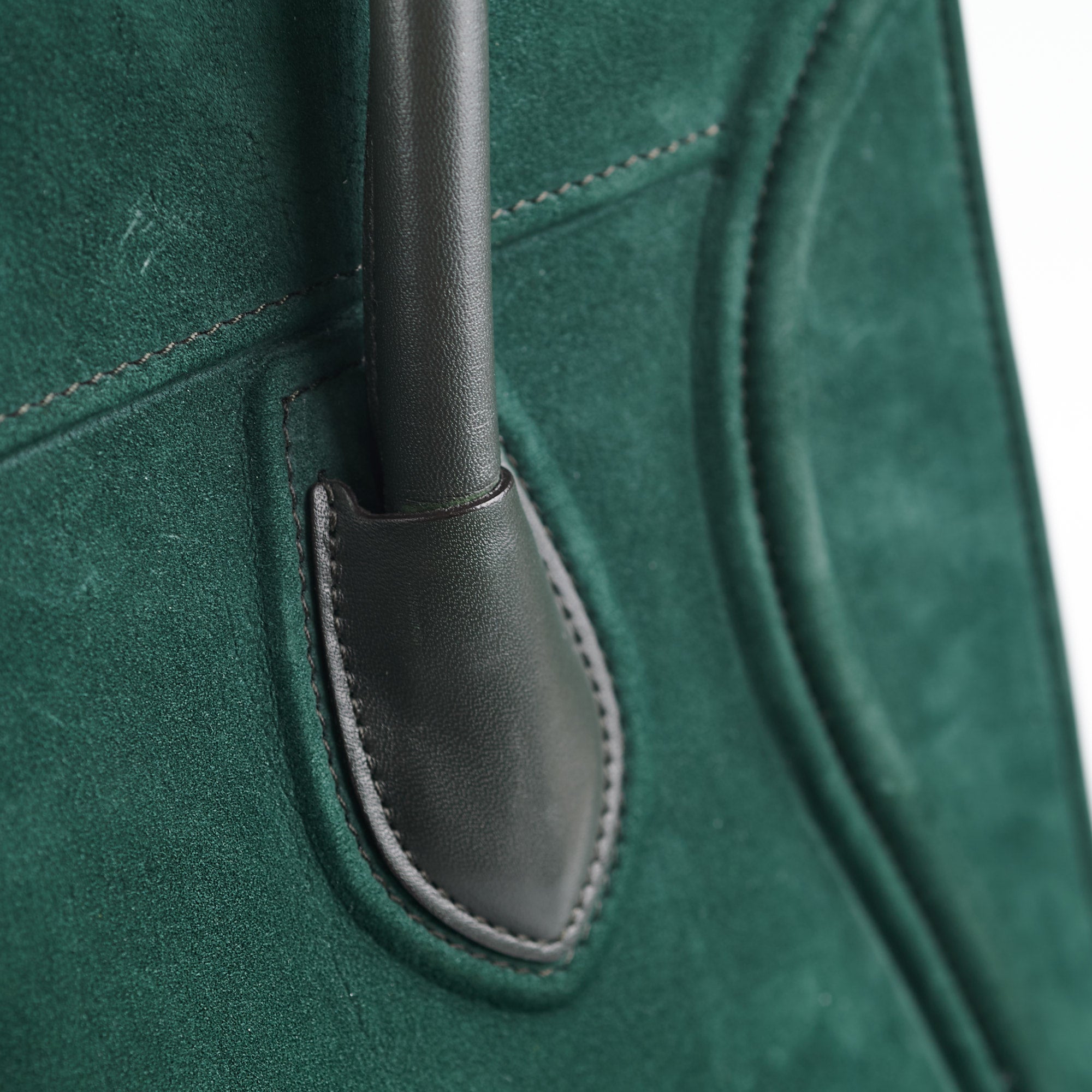 Celine Mini Luggage Bag in Green | Genuine Leather Crossbody Handbag for Women | Perfect for Travel, Work & Everyday Use