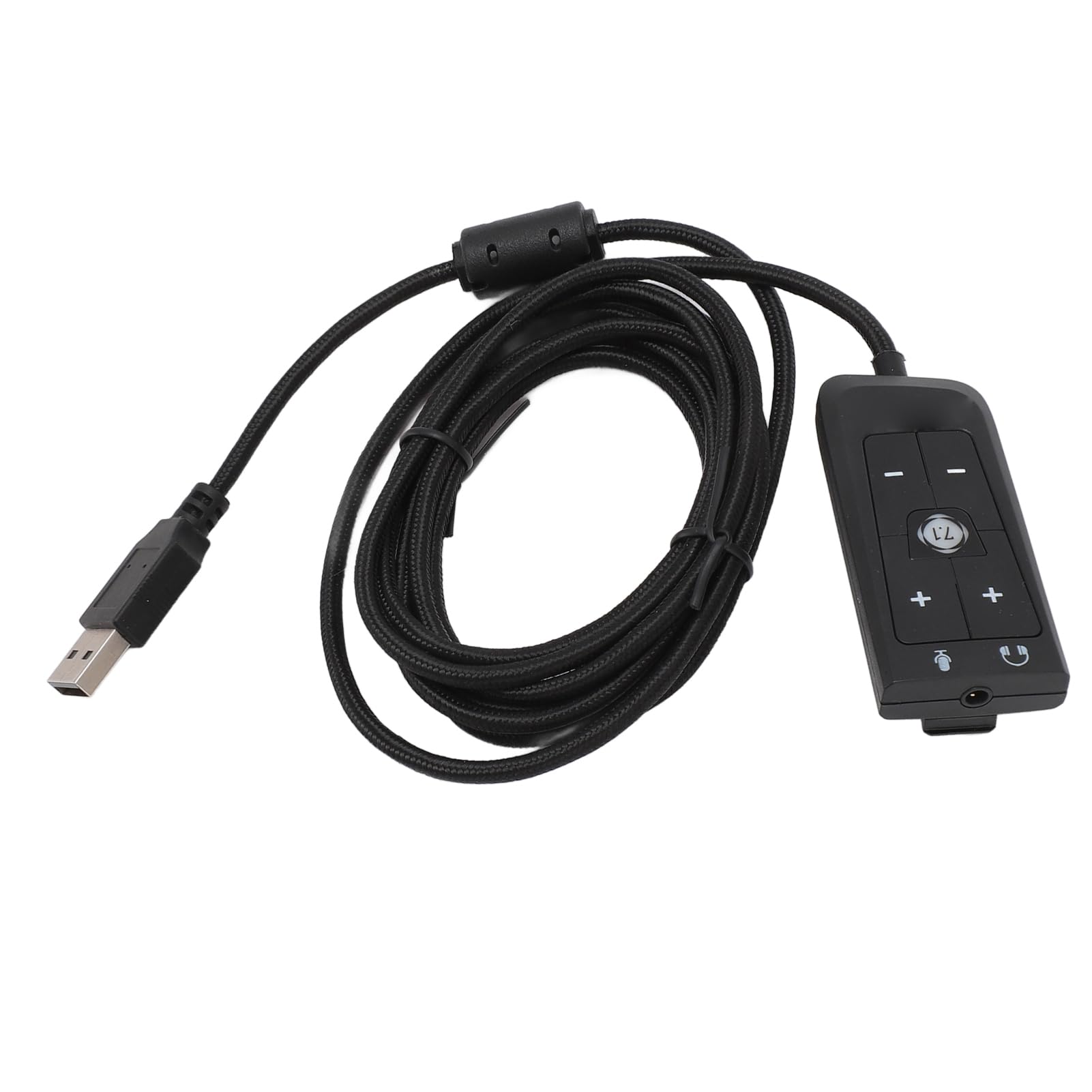 USB Sound Card with 3.5mm Jack Audio Adapter - Virtual 7.1 Surround Sound for HyperX Cloud II, PS5, Xbox Series X/S & Xbox One - Plug & Play for Gaming, Streaming & Conference Calls