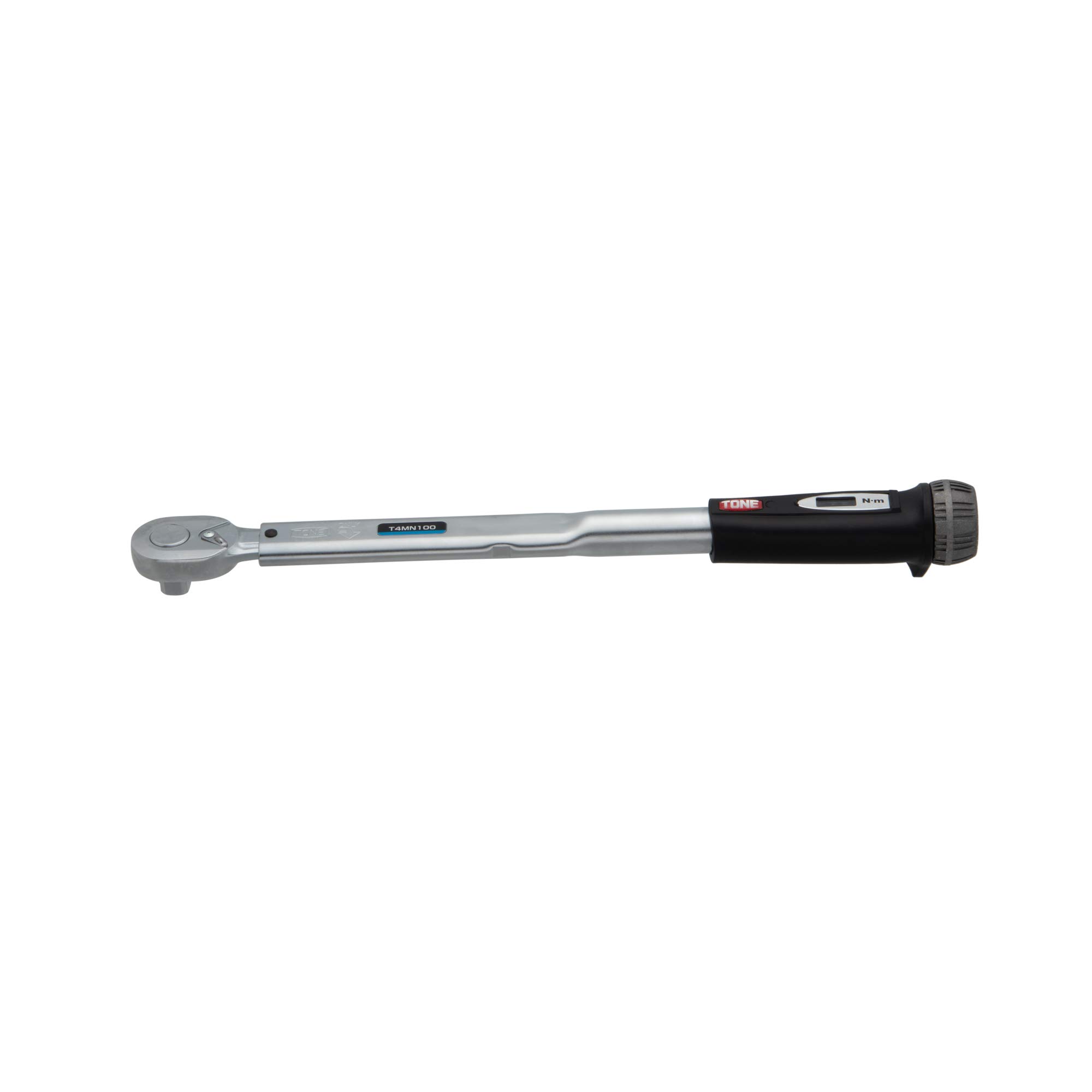 TONE T4MN100 Preset Torque Wrench (Direct Set Type) - 1/2 Inch Drive, 100 N·m Capacity - Professional Automotive & Industrial Tool for Precise Bolt Tightening - Ideal for Mechanics, DIY Projects, and Equipment Maintenance