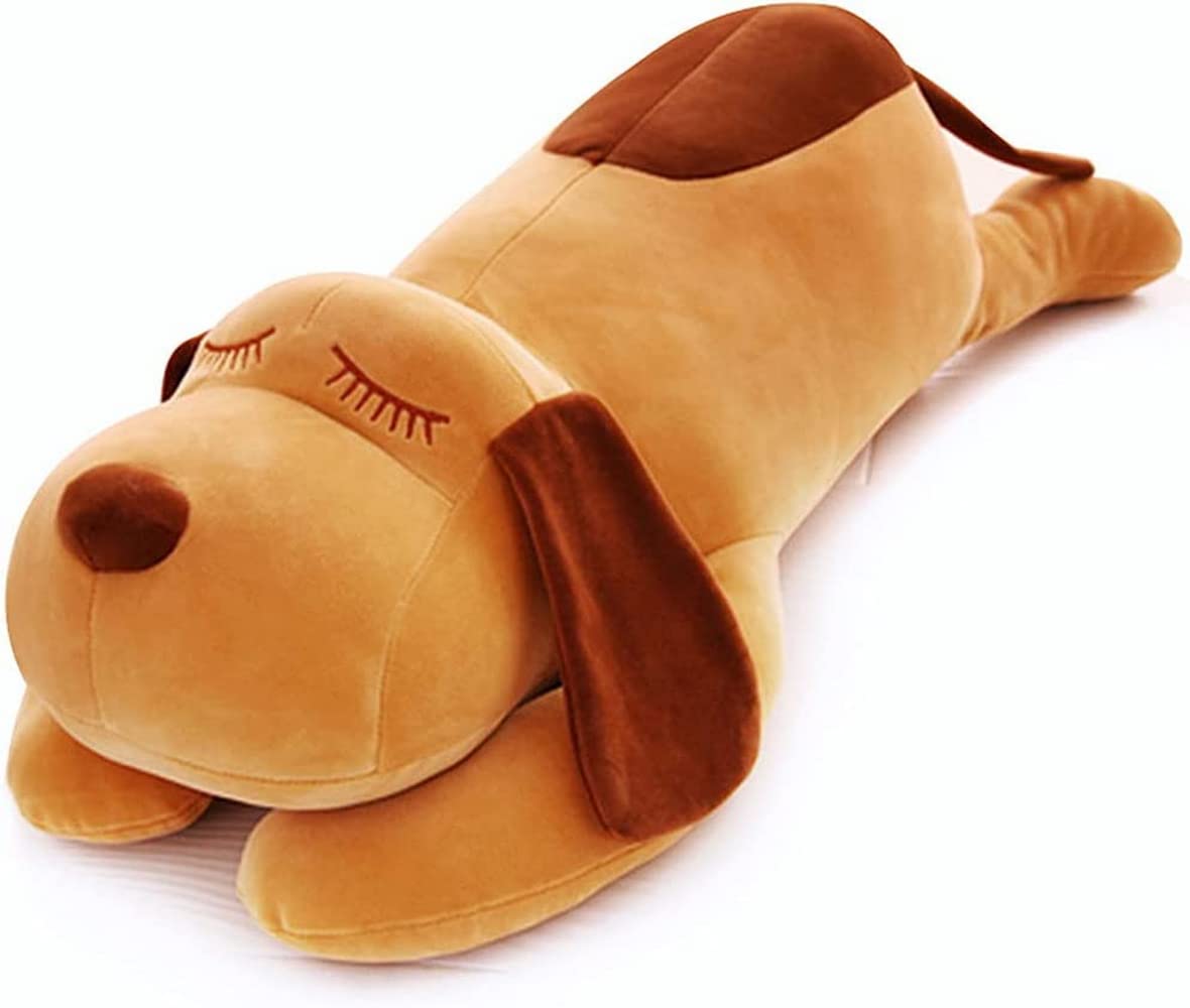 Soft Plush Dog Hugging Pillow - Cute Comfortable Stuffed Animal Toy for Kids, Boys & Girls - Perfect for Bedtime, Cuddling & Relaxation - Ideal Birthday & Valentine's Day Gift (17.7
