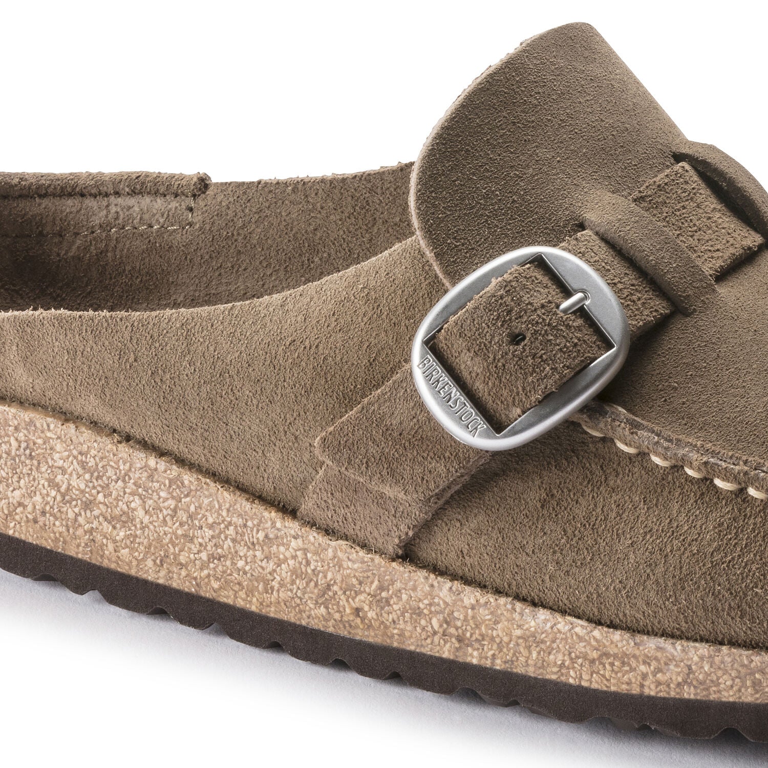 Birkenstock Buckley Suede Leather Clog in Gray Taupe - Comfortable Slip-On Shoes for Women & Men - Perfect for Home, Office & Casual Wear