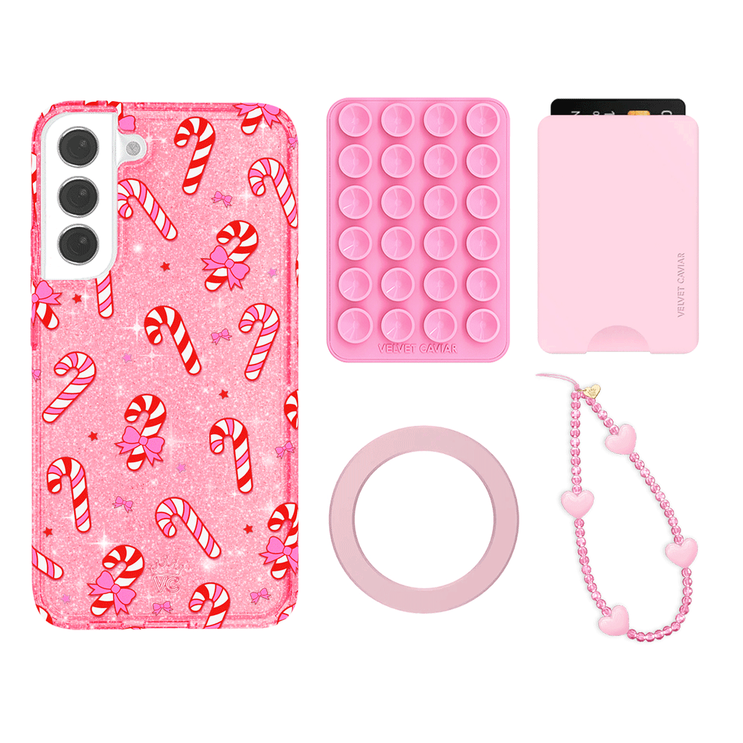 Pink Peppermint Princess Galaxy Wallet Set - Cute & Stylish Wallet for Women - Perfect for Everyday Use, Travel & Gift Giving