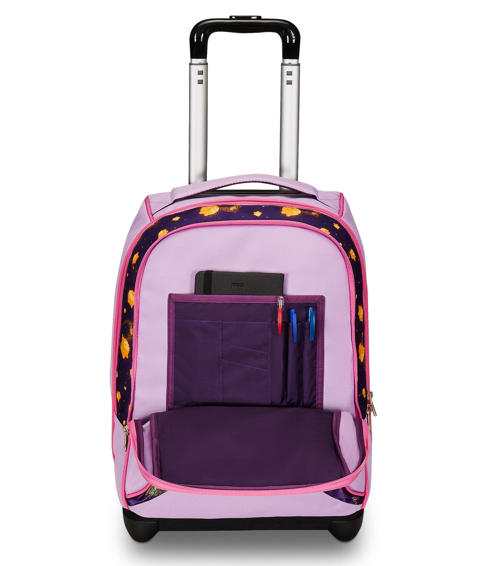 Disney Wish Strong Heart Bright Spirit School Backpack for Kids - Double Compartment, Water Bottle Pocket & Crossover System - Travel Backpack for Boys & Girls - Perfect for School, Travel & Daily Adventures