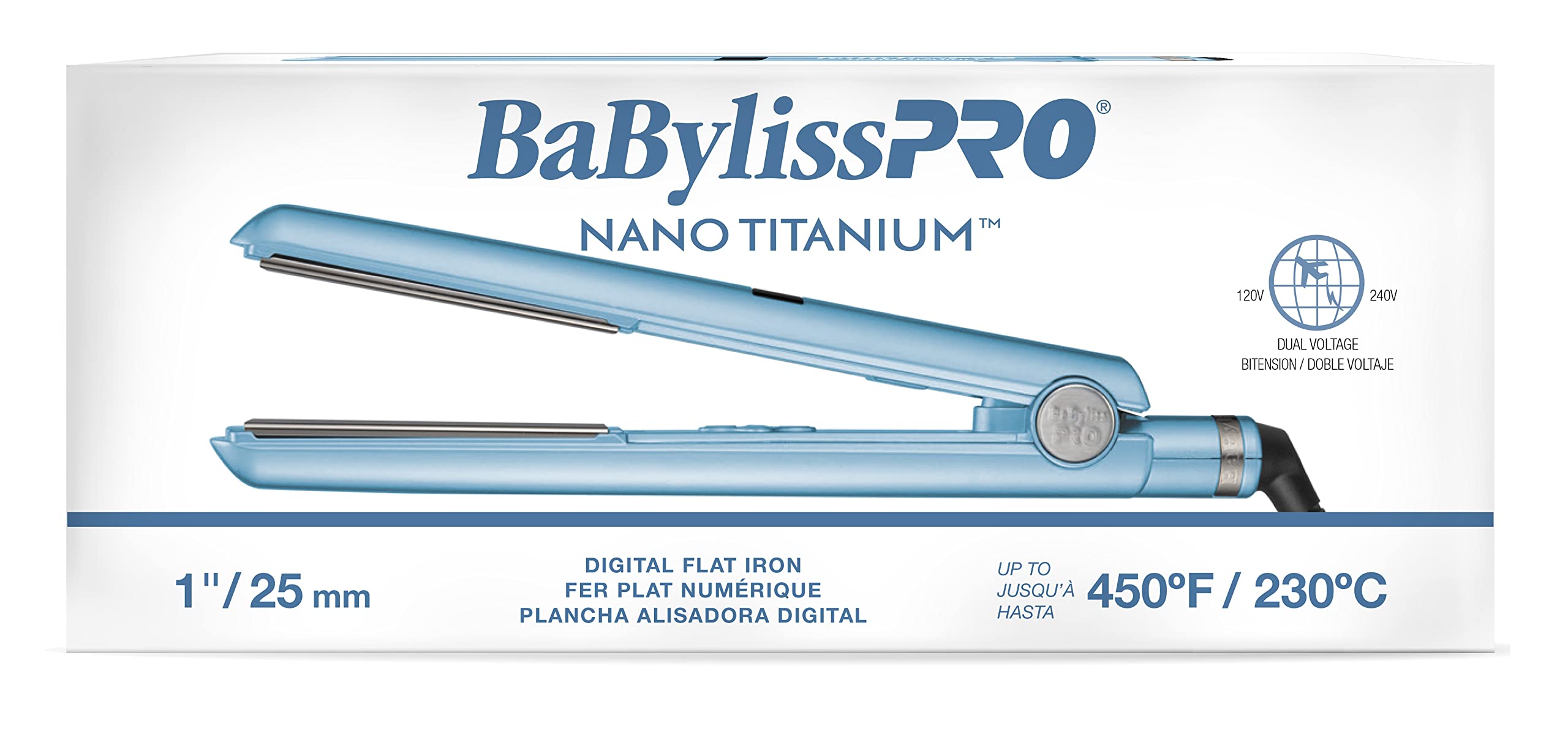 BaBylissPRO Nano Titanium Flat Iron 1
