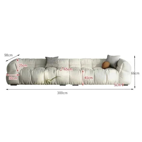 Luxury Sectional Puff Sofa Set for Living Room - Comfortable & Durable Modern L-Shaped Couch with Soft Fabric - Perfect for Family Gatherings, Movie Nights and Small Space Apartments