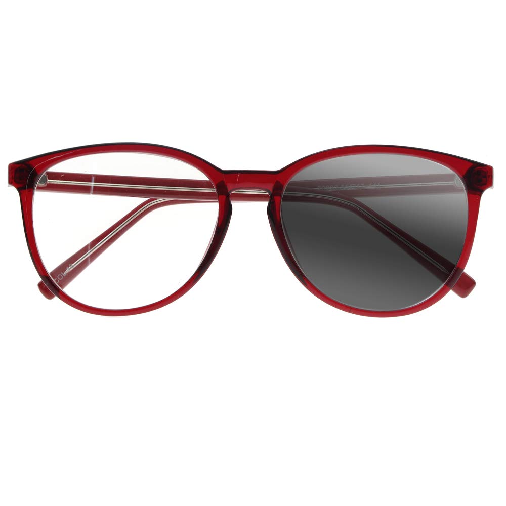 Unisex Oversized Oval Frame Multifocal Progressive Transition Photochromic Reading Glasses - Blue Light Blocking & UV Protection for Indoor/Outdoor Use - Perfect for Reading, Driving, and Computer Work