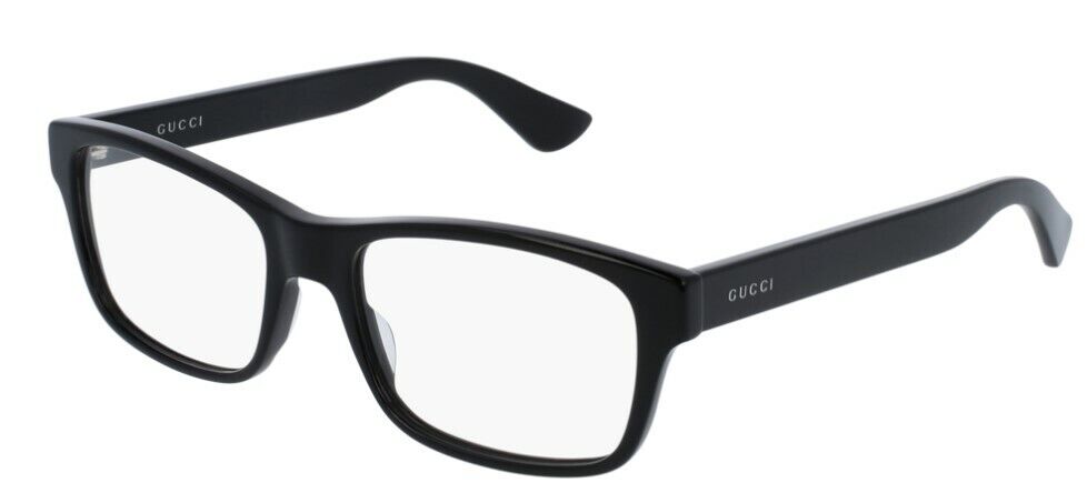 Gucci GG 0006O 005 Black Rectangle Men's Eyeglasses - Stylish Designer Frames for Men | Perfect for Work, Driving & Fashion Accessories