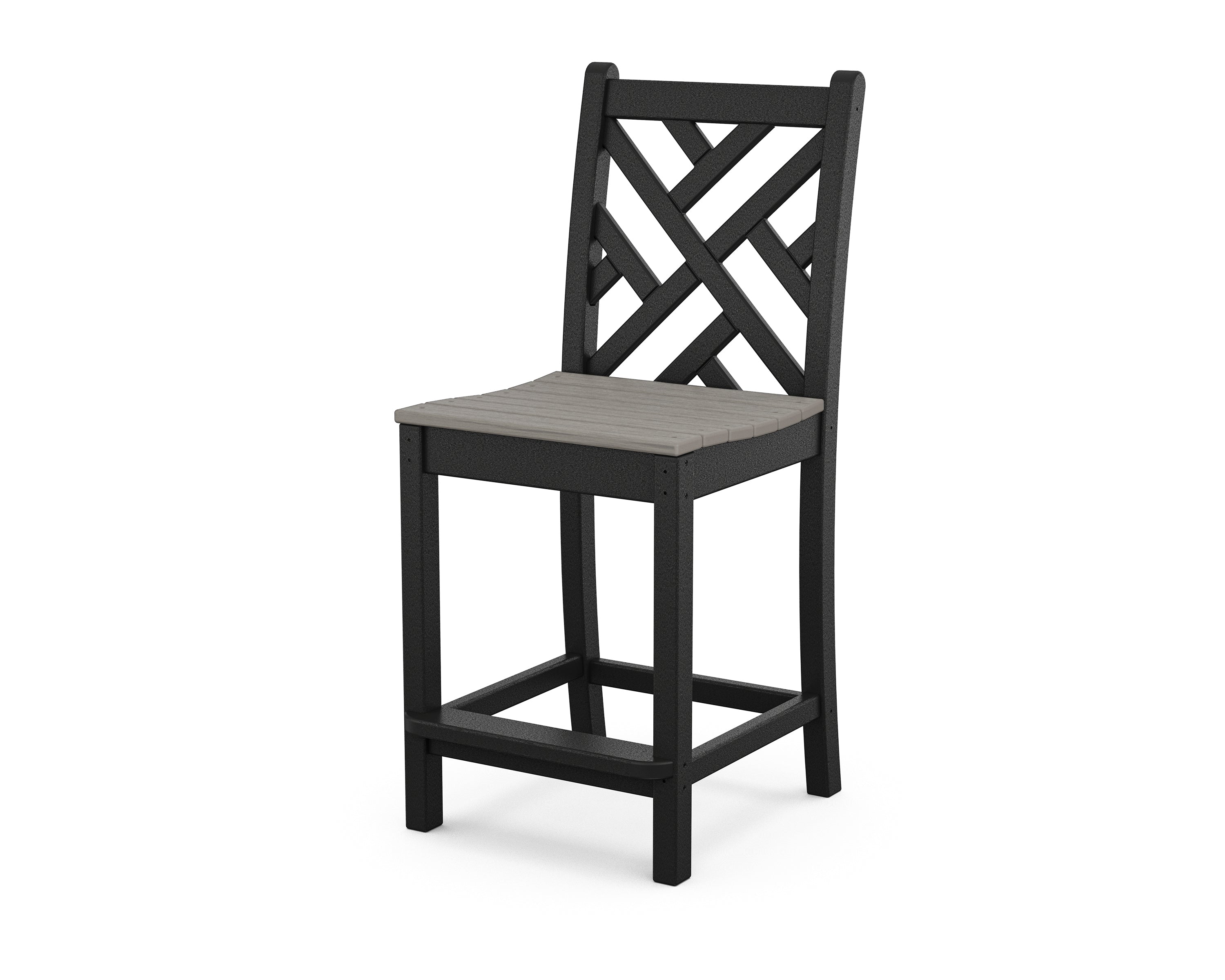 POLYWOOD Chippendale Counter Height Bar Stool - Durable Outdoor & Indoor Dining Chair for Kitchen, Patio, and Restaurant Use